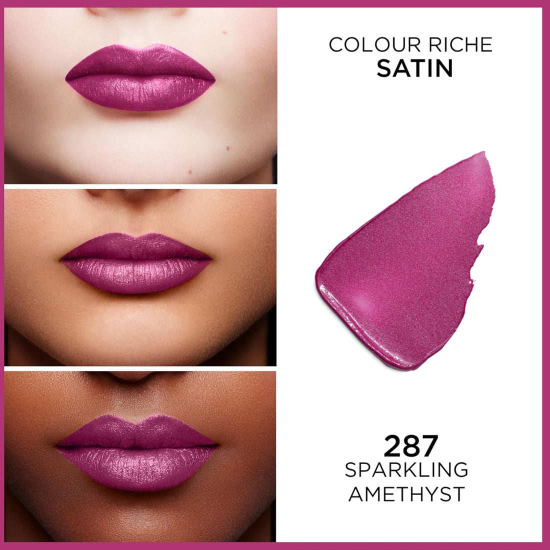 L'Oreal Color Riche Serum Lipstick, 287 Sparkling Amethyst