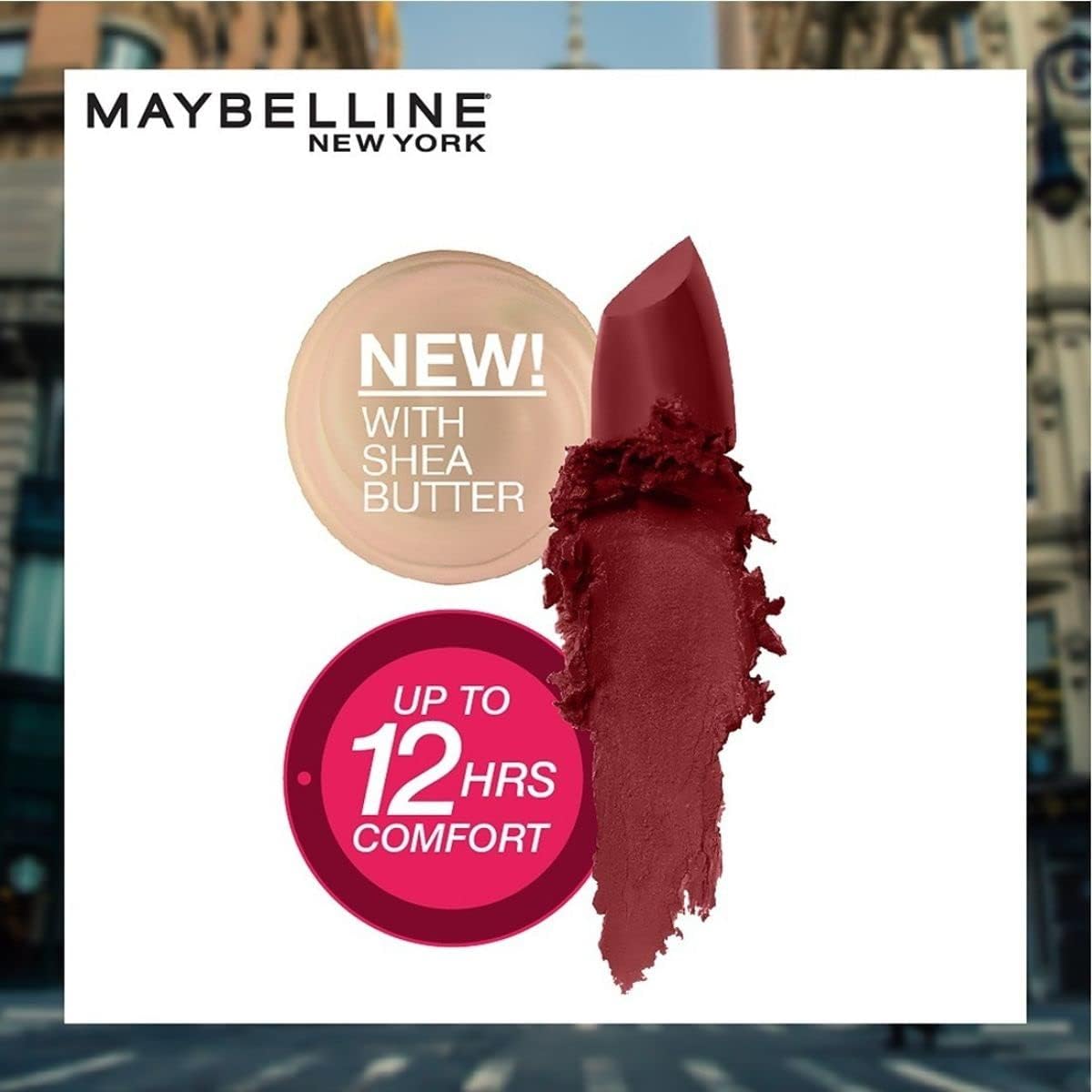 Maybelline ColorSensational Creamy Matte Lipstick Burgundy Blush 696