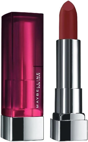 Maybelline ColorSensational Creamy Matte Lipstick Burgundy Blush 696