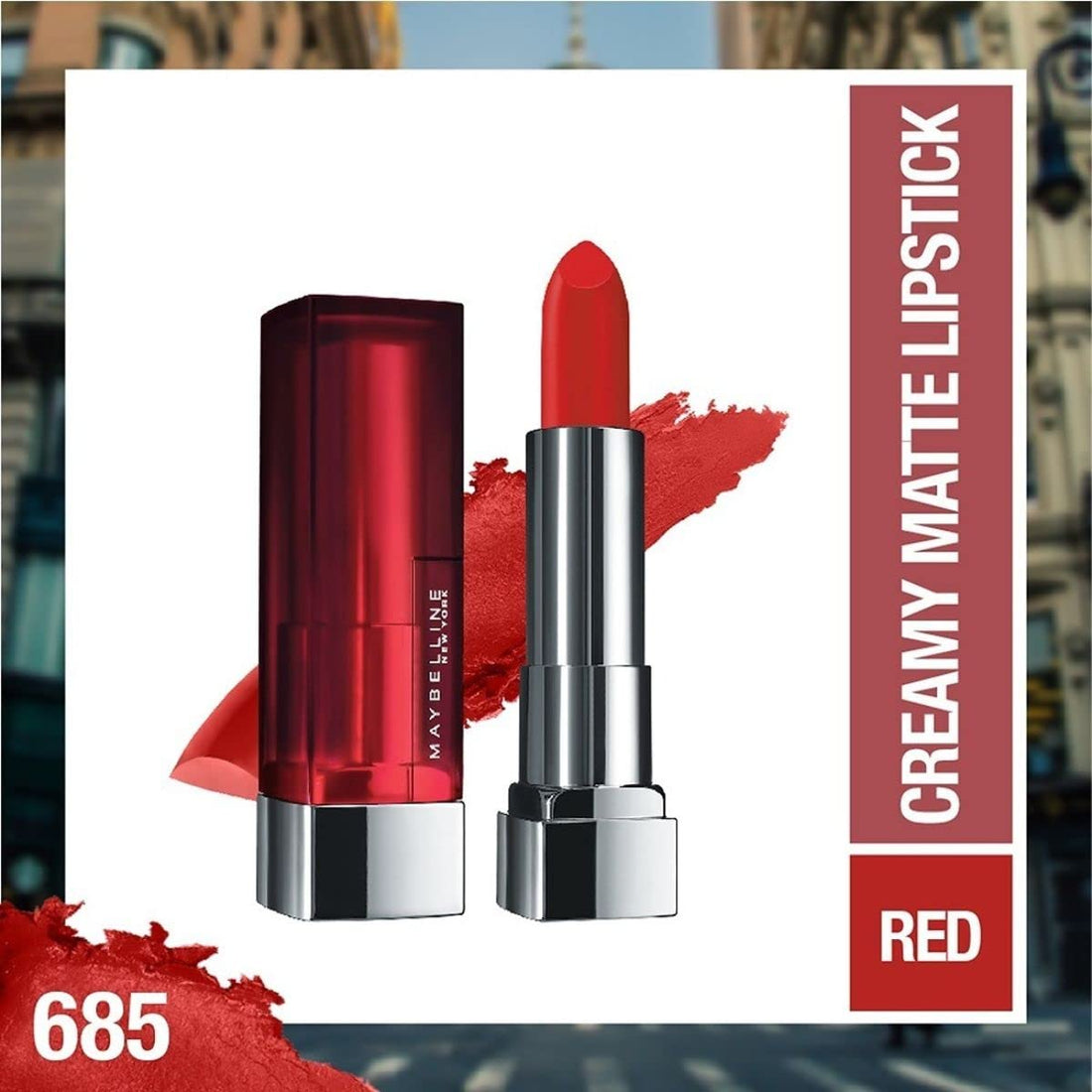 Maybelline ColorSensational Creamy Matte Lipstick Craving Coral 685