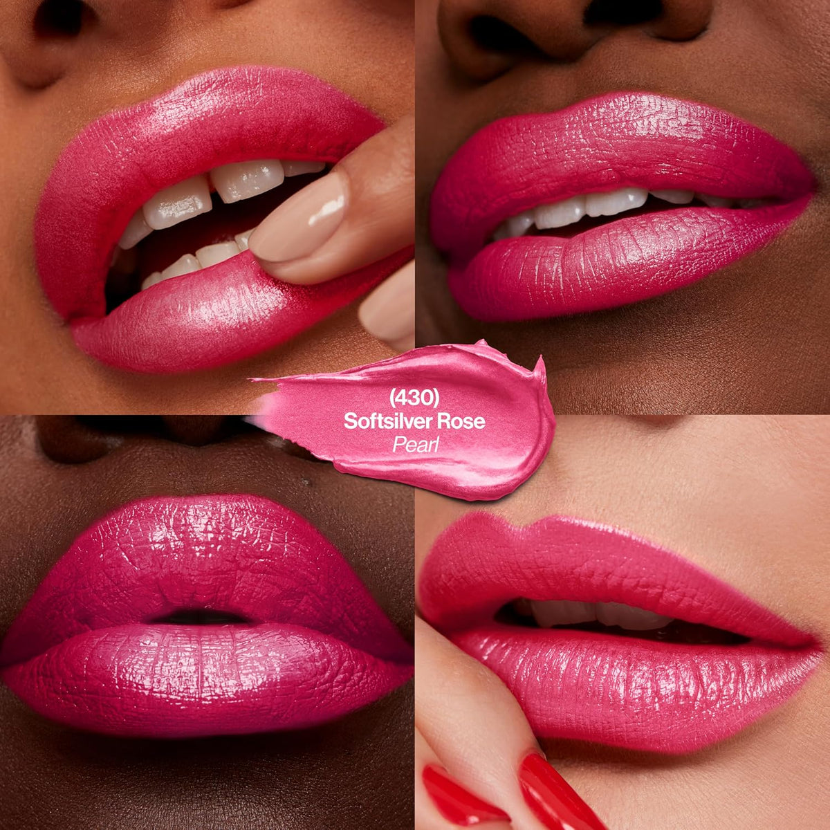 REVLON Super Lustrous Lipstick Pearl Softsilver Rose 430